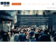 Tablet Screenshot of investigation-solutions.com